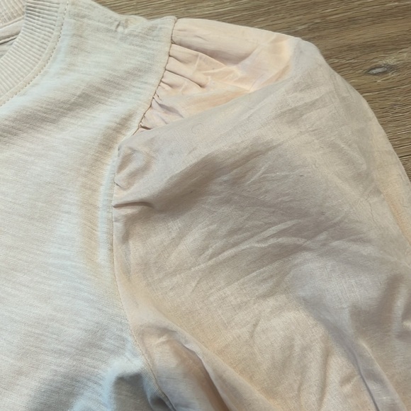 Nation LTD Bia Gathered Sleeve Tee in Frothy Size X-Small - Picture 6 of 6